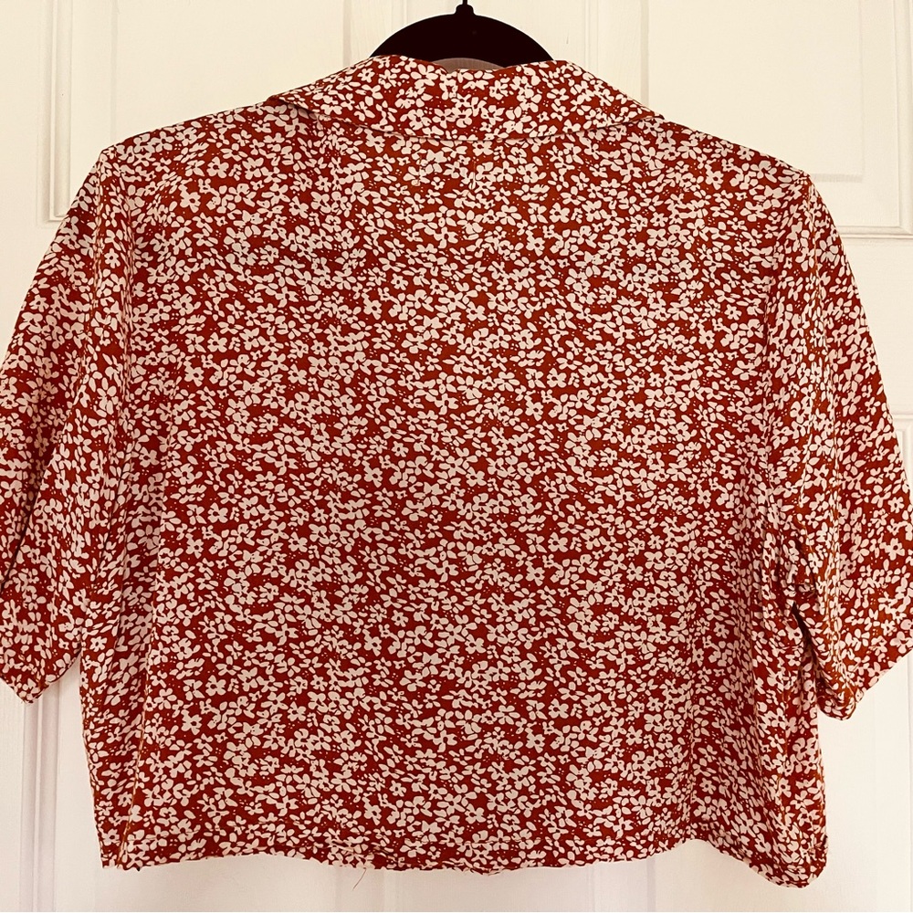 Rhythm. Crop button-up floral shirt - Picture 4 of 5